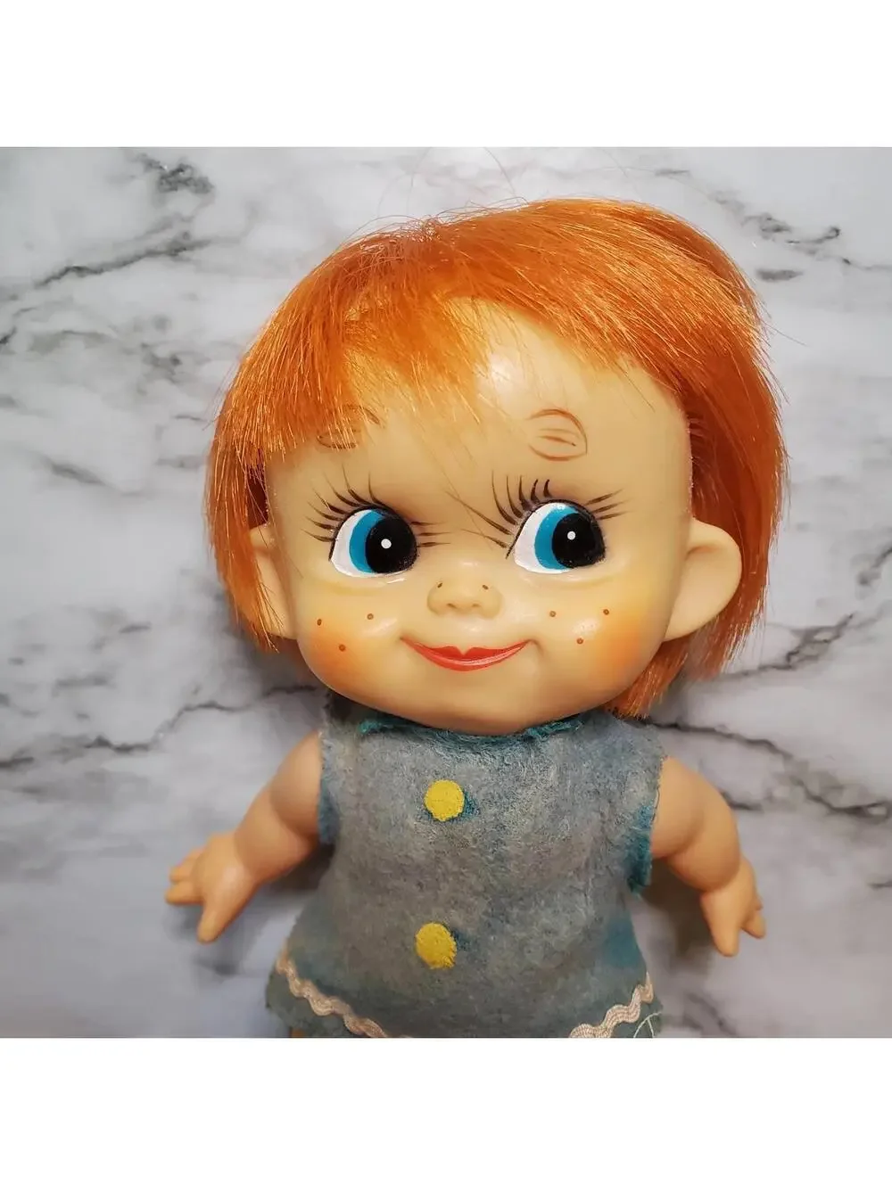 Vintage Forsum? Big eye Doll, Made in Japan, Ginger Hair, Red head baby